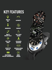 Reflex Active Series 45 Silicone Amoled GPS Sports Smart Calling Black Watch - Image 2 of 5