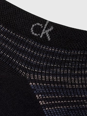 Calvin Klein Black Mens Sneaker Socks 2 Pack with Reinforced Heel and Toe Combed - Image 4 of 4