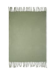 BHS Green Tassle Throw - Image 3 of 5