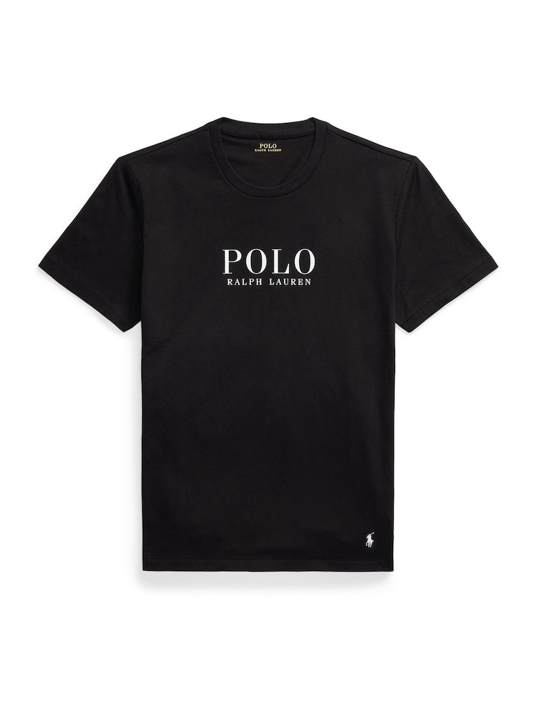Polo Ralph Lauren Black Large Logo Crew Neck T-Shirt - Image 1 of 1