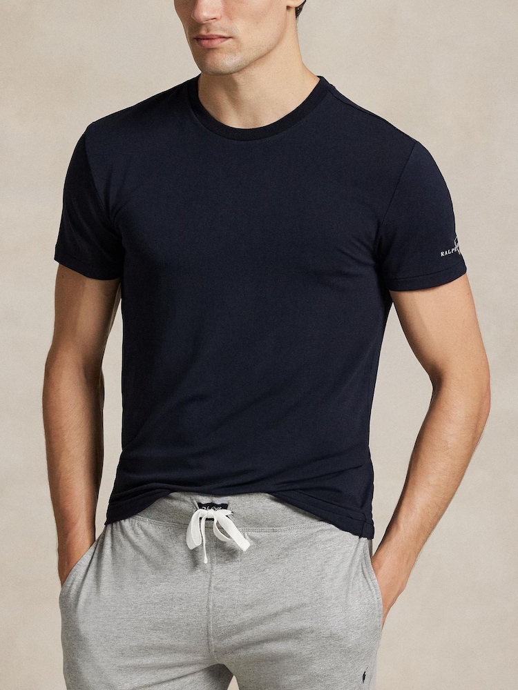 Blau - Polo Ralph Lauren Classic Crew Neck T-Shirts 3 Pack - Bild 5 von 5