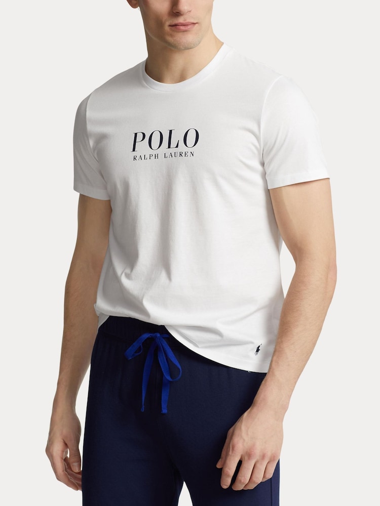 Polo Ralph Lauren White Large Logo Crew Neck T-Shirt - Image 1 of 5