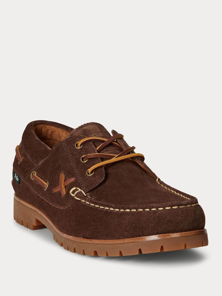 Polo Ralph Lauren Brown Ranger Casual Leather Deck Boat Shoes - Image 2 of 4 Polo Ralph Lauren Brown Ranger Casual Leather Deck Boat Shoes - Image 2 of 4