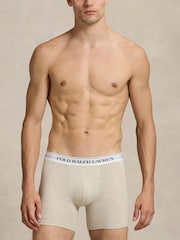 Polo Ralph Lauren Pink Long Cotton Stretch Contrast Waistband Boxers 3 Pack - Image 10 of 11