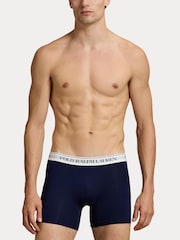 Polo Ralph Lauren Pink Long Cotton Stretch Contrast Waistband Boxers 3 Pack - Image 11 of 11