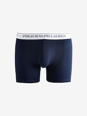 Polo Ralph Lauren Pink Long Cotton Stretch Contrast Waistband Boxers 3 Pack - Image 5 of 5