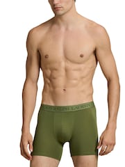 Polo Ralph Lauren Green Long Premium Cotton Stetch Tonal Boxers 3 Pack - Image 4 of 6