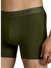 Polo Ralph Lauren Green Long Premium Cotton Stetch Tonal Boxers 3 Pack - Image 5 of 6