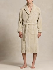 Polo Ralph Lauren Beige Shawl Toweling Robe - Image 1 of 2