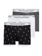 Polo Ralph Lauren Black Long Cotton Stretch Contrast Waistband Boxers 3 Pack - Image 1 of 1