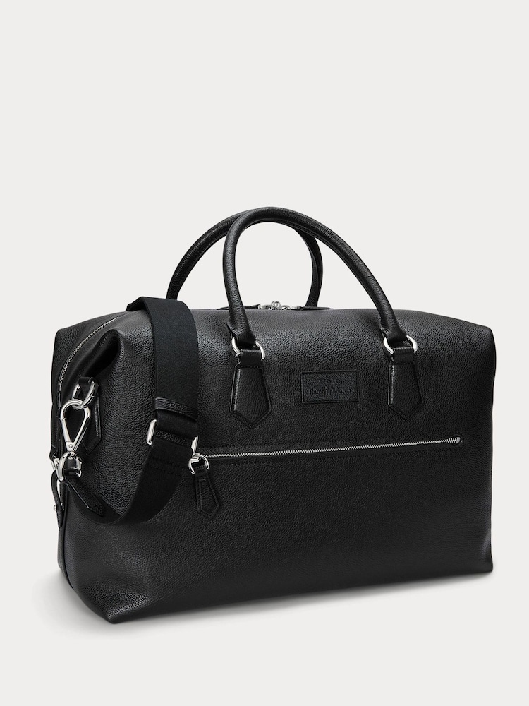 Polo Ralph Lauren Black Large Leather Duffle Bag - Image 2 of 7 Polo Ralph Lauren Black Large Leather Duffle Bag - Image 2 of 7