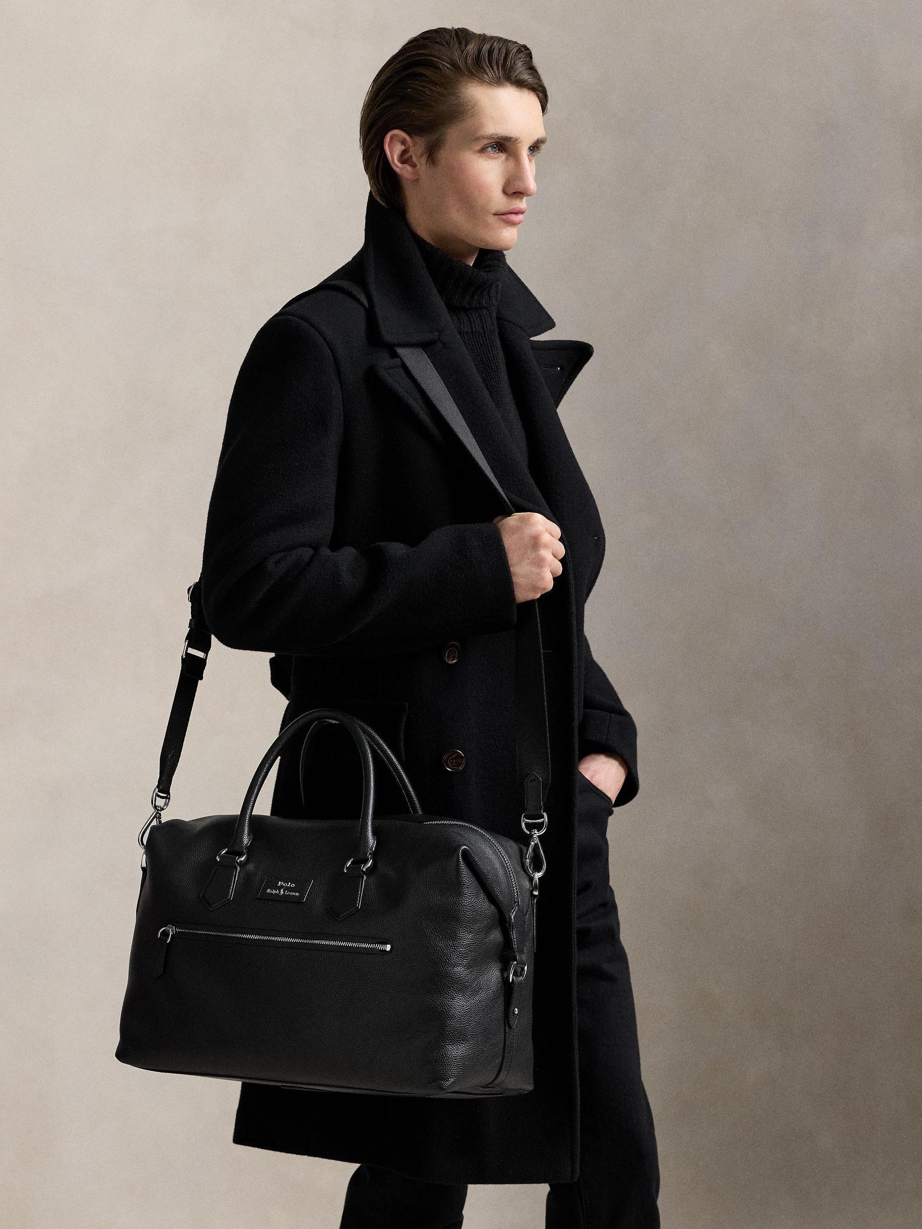 Buy Polo Ralph Lauren Black Large Leather Duffle Bag from Next USA