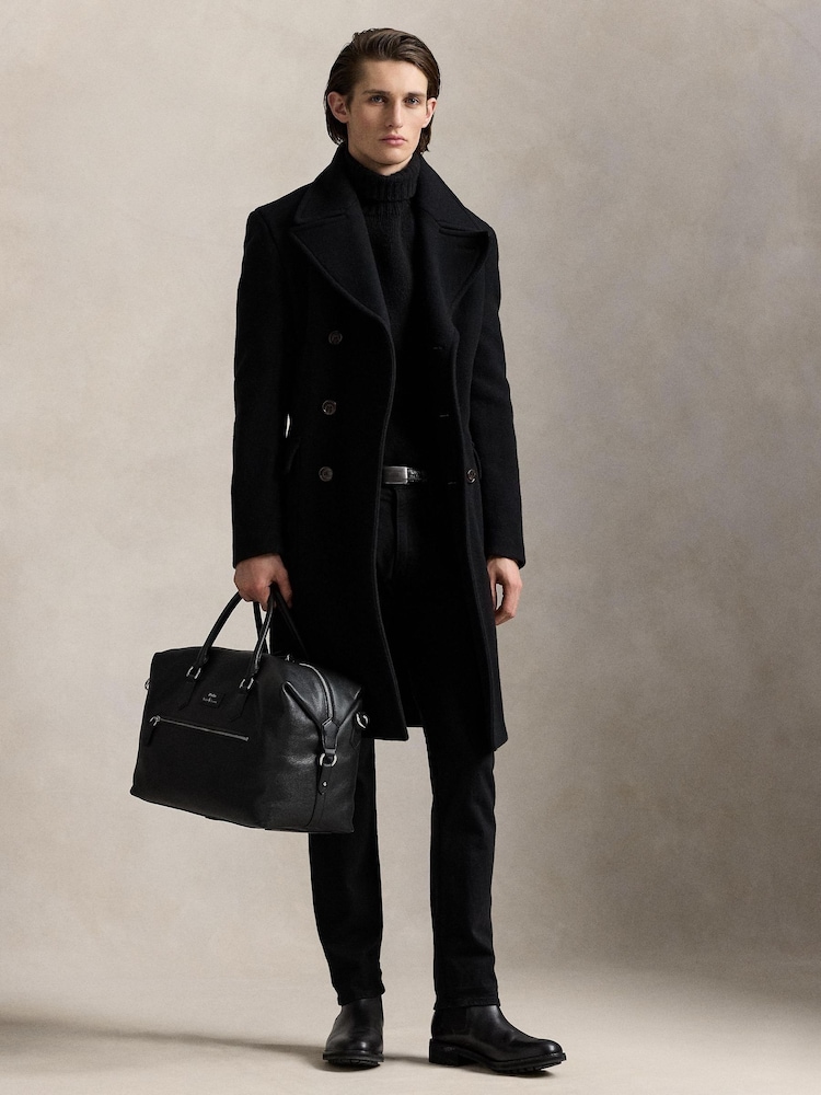 Polo Ralph Lauren Black Large Leather Duffle Bag - Image 7 of 7