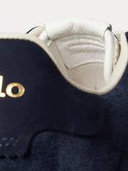Polo Ralph Lauren Blue Masters Court Leather Trainers - Image 5 of 6