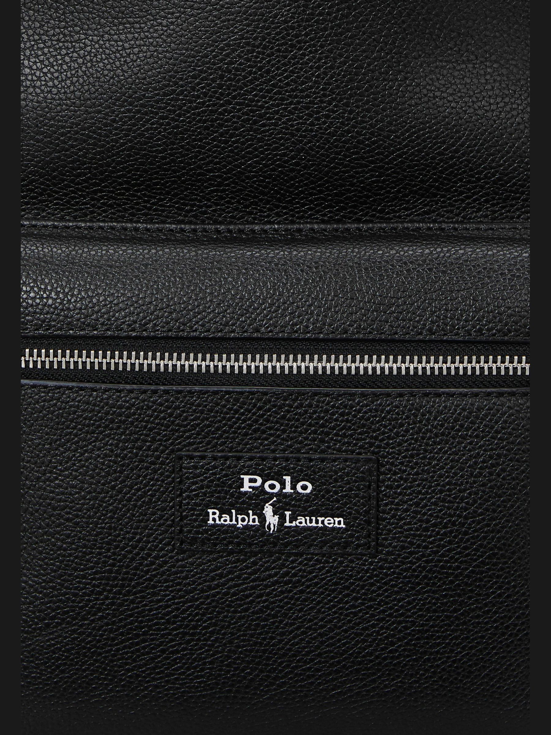 Buy Polo Ralph Lauren Black Pebbled Leather Backpack from Next USA