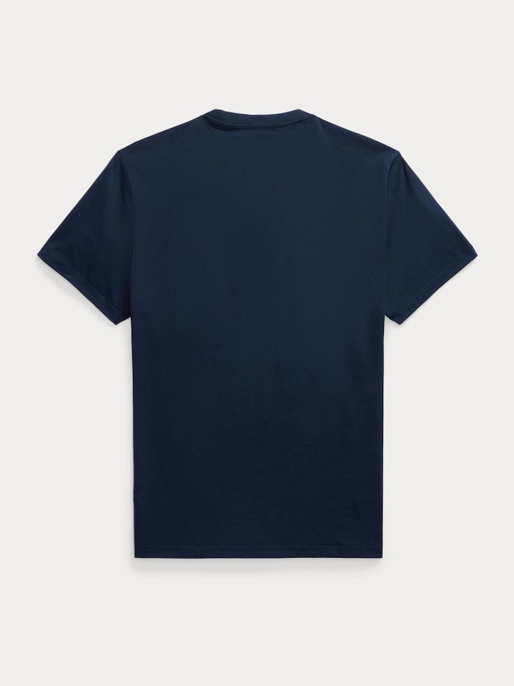 Polo Ralph Lauren Blue Large Logo Crew Neck T-Shirt - Image 2 of 2
