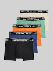 Blau - Polo Ralph Lauren – klassische Stretch-Boxershorts im 5er-Pack - Bild 1 von 5