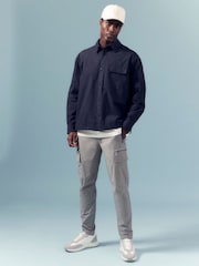 River Island Grey Skinny Fit Cargo Trousers - Image 4 of 6