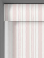 Shabby Chic by Rachel Ashwell® Blush Pink Watercolour Stripe Made to Measure Blackout Roller Blind - Image 5 of 6