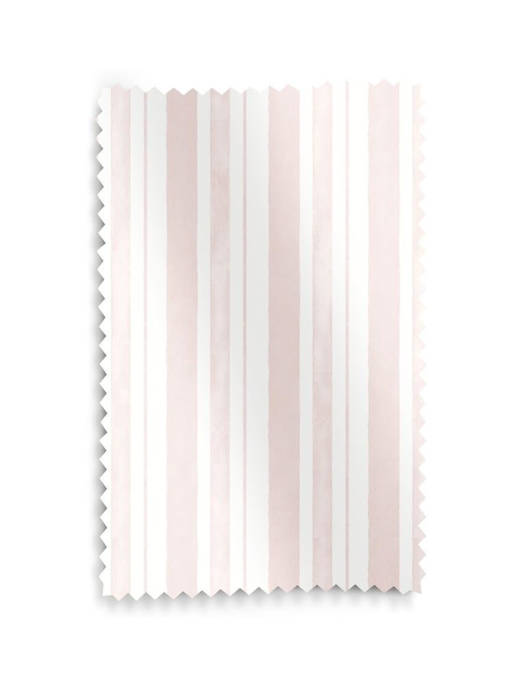 Shabby Chic by Rachel Ashwell® Blush Pink Watercolour Stripe Made to Measure Blackout Roller Blind - Image 6 of 6