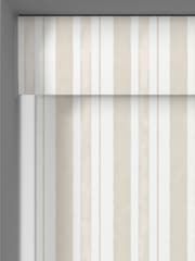 Shabby Chic by Rachel Ashwell® Natural Watercolour Stripe Made to Measure Blackout Roller Blind - Image 5 of 6