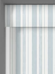 Shabby Chic by Rachel Ashwell® Pale Blue Watercolour Stripe Made to Measure Blackout Roller Blind - Image 5 of 6