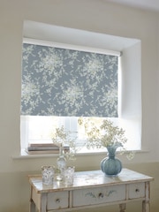 Shabby Chic by Rachel Ashwell® Dusky Blue Garden Floral Made to Measure Blackout Roller Blind - Image 2 of 6