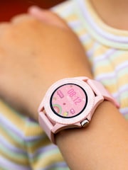 Tikkers Pink Smart Series 34 Silicone Strap Smart Watch - Image 1 of 5