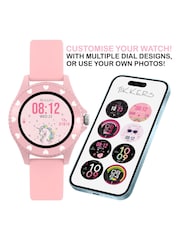 Tikkers Pink Smart Series 34 Silicone Strap Smart Watch - Image 3 of 5
