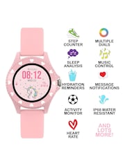 Tikkers Pink Smart Series 34 Silicone Strap Smart Watch - Image 4 of 5