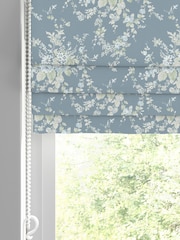 Shabby Chic by Rachel Ashwell® Dusky Blue Garden Floral Made to Measure Roman Blind - Image 3 of 6