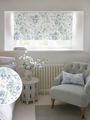 Shabby Chic by Rachel Ashwell® Blue Romantic Rose Made to Measure Roman Blind - Image 1 of 6