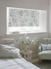 Shabby Chic by Rachel Ashwell® Blue Romantic Rose Made to Measure Roman Blind - Image 2 of 6