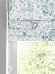Shabby Chic by Rachel Ashwell® Blue Romantic Rose Made to Measure Roman Blind - Image 3 of 6