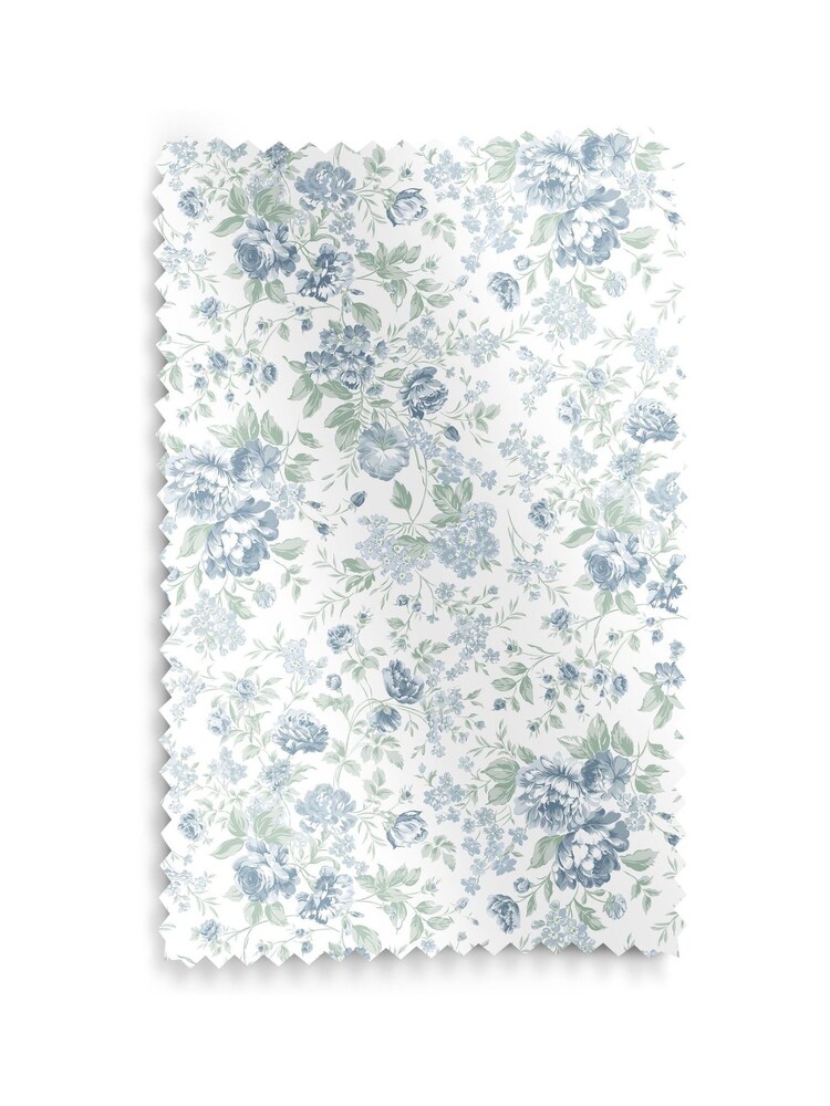 Shabby Chic by Rachel Ashwell® Blue Romantic Rose Made to Measure Roman Blind - Image 5 of 5