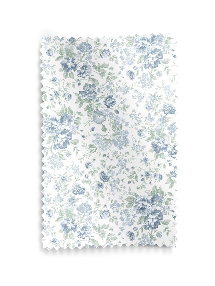 Shabby Chic by Rachel Ashwell® Blue Romantic Rose Made to Measure Roman Blind - Image 6 of 6