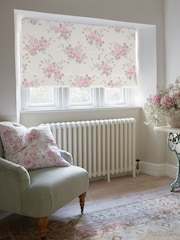 Shabby Chic by Rachel Ashwell® Powder Pink Belle Hydrangea Made to Measure Roman Blind - Image 2 of 6
