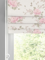 Shabby Chic by Rachel Ashwell® Powder Pink Belle Hydrangea Made to Measure Roman Blind - Image 3 of 6