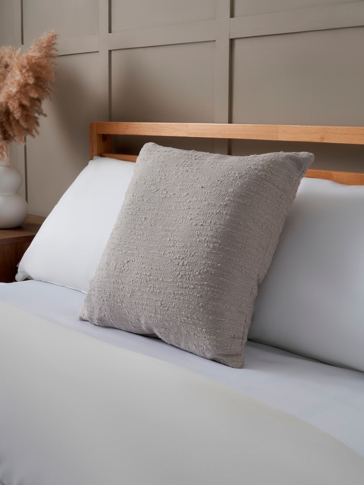 BHS Grey Textured Slub Cushion - Image 1 of 5 BHS Grey Textured Slub Cushion - Image 1 of 5
