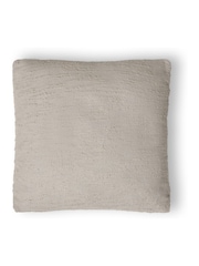 BHS Grey Textured Slub Cushion - Image 4 of 5