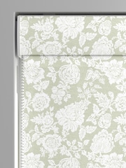 Shabby Chic by Rachel Ashwell® Sage Green Stipple Made to Measure Roman Blind - Image 3 of 6