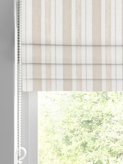 Shabby Chic by Rachel Ashwell® Natural Watercolour Stripe Made to Measure Roman Blind - Image 2 of 5