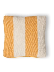 BHS Ochre Herringbone Chenille Cushion - Image 4 of 6