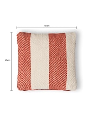BHS Terracotta Herringbone Chenille Cushion - Image 6 of 6