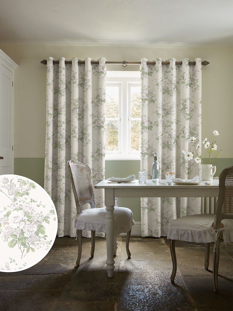 Shabby Chic by Rachel Ashwell® Natural Rose Chintz Made to Measure Curtains - Image 1 of 8 Shabby Chic by Rachel Ashwell® Natural Rose Chintz Made to Measure Curtains - Image 1 of 8