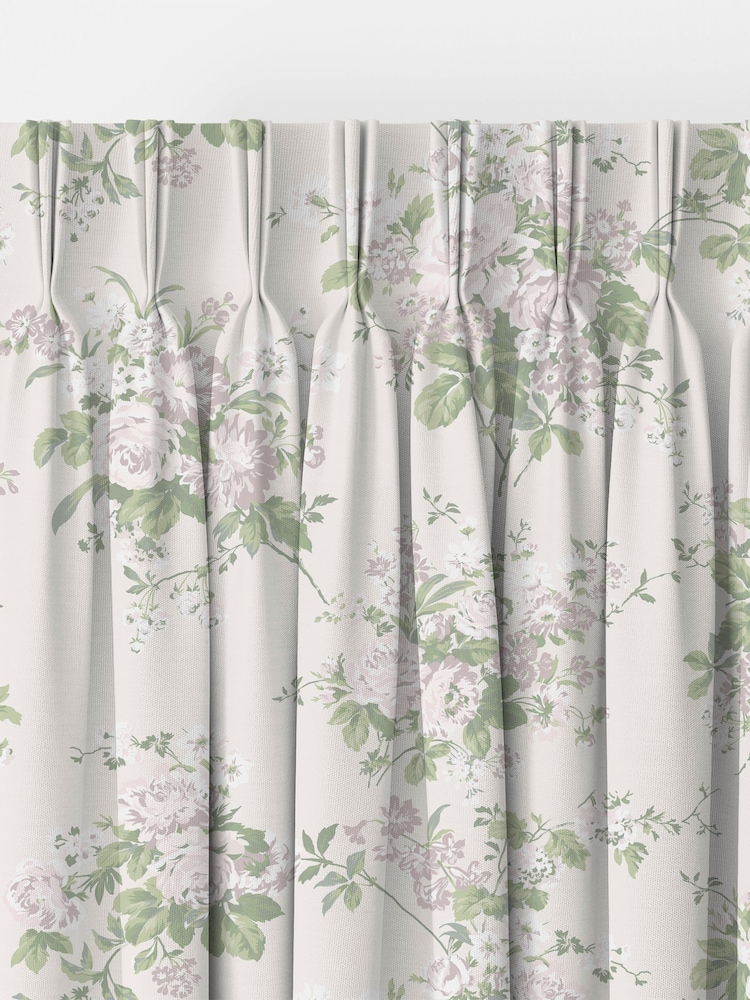 Shabby Chic by Rachel Ashwell® Natural Rose Chintz Made to Measure Curtains - Image 2 of 8 Shabby Chic by Rachel Ashwell® Natural Rose Chintz Made to Measure Curtains - Image 2 of 8