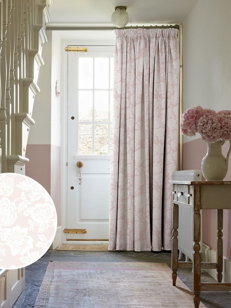 Shabby Chic by Rachel Ashwell® Dusky Pink Stipple Made to Measure Curtains - Image 1 of 9
