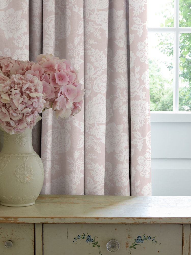 Shabby Chic by Rachel Ashwell® Dusky Pink Stipple Made to Measure Curtains - Image 2 of 9