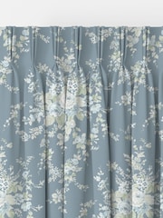 Shabby Chic by Rachel Ashwell® Dusky Blue Garden Floral Made to Measure Curtains - Image 3 of 9