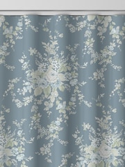 Shabby Chic by Rachel Ashwell® Dusky Blue Garden Floral Made to Measure Curtains - Image 6 of 9